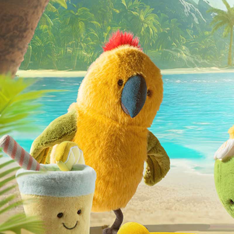 Jellycat Budgeby Parrot