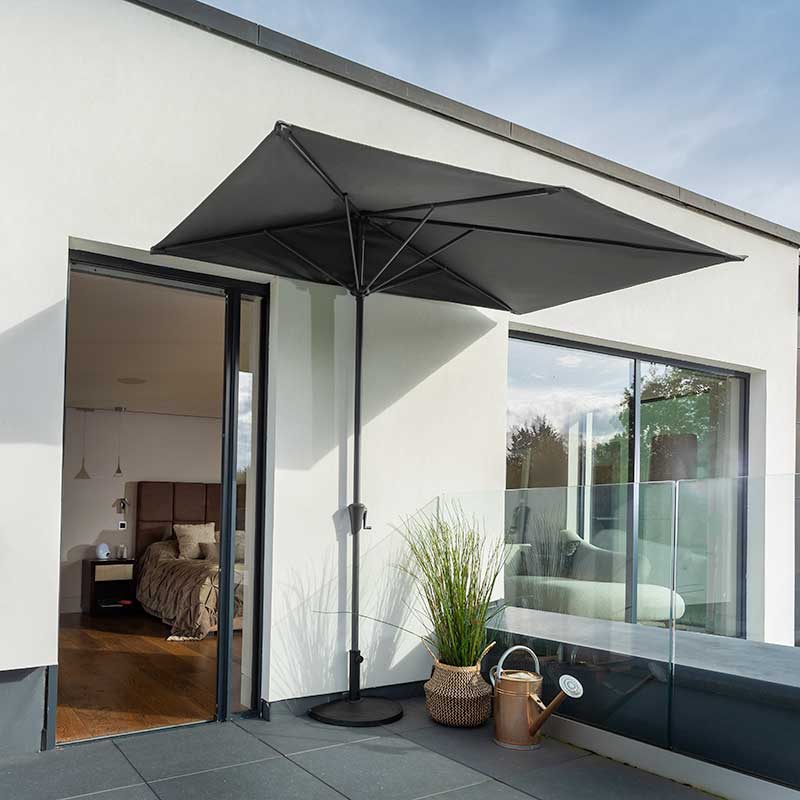Hartman Catalan Balcony Half Parasol & Cover