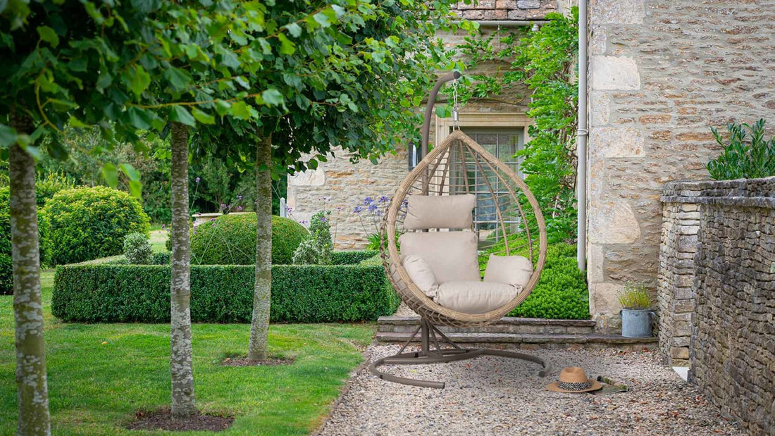Bramblecrest Egg Chair in Garden