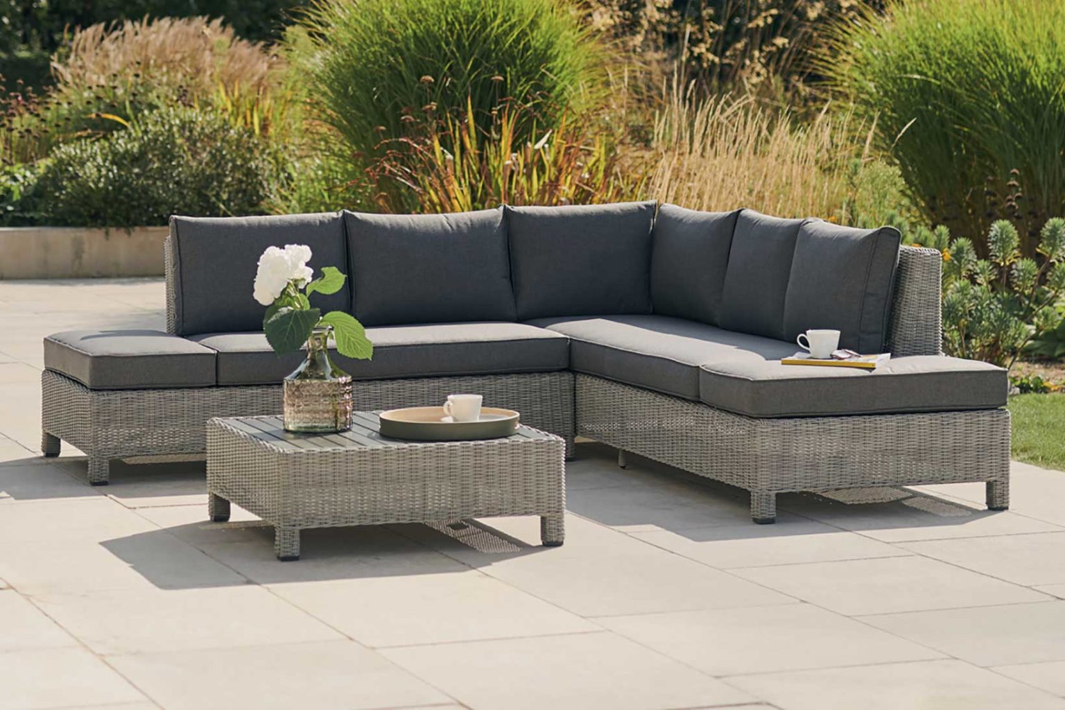 Modular Garden Sofa Set on Patio