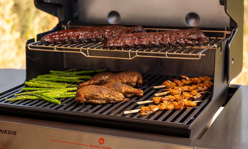 Food on a Weber Gas BBQ