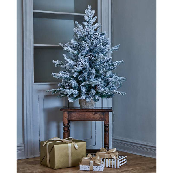 National Tree Snowy Dorchester Pine Pre-Lit Christmas Tree - 3ft image 2