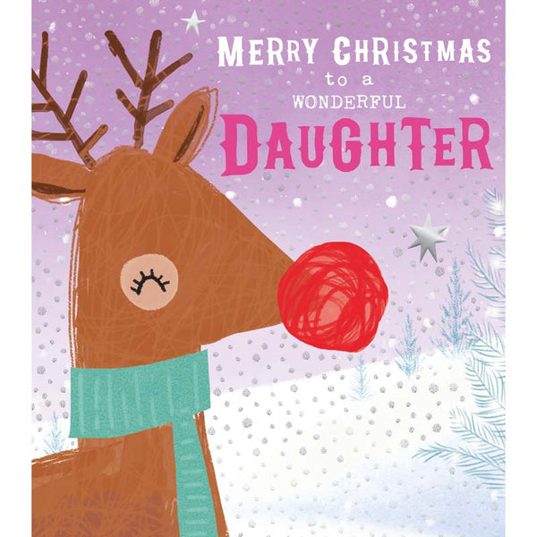 Pigment Daughter Reindeer Christmas Card image 0