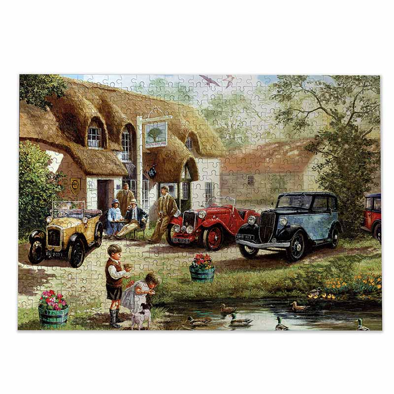 Gibsons Feeding the Ducks 500 Piece Jigsaw Puzzle image 0