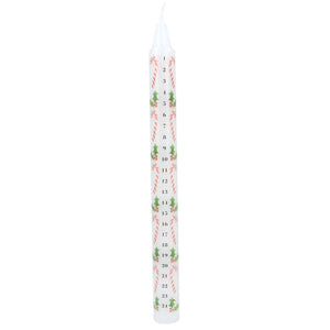 Gisela Graham Candy Cane Advent Candle image 0
