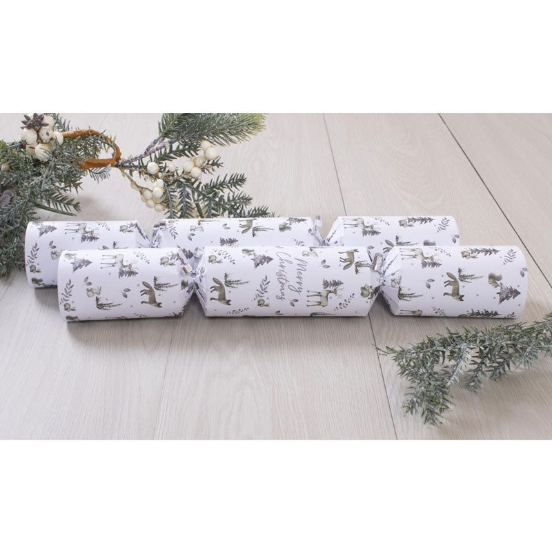 Harvey & Mason 10 Luxury Silver Woodland Crackers image 0