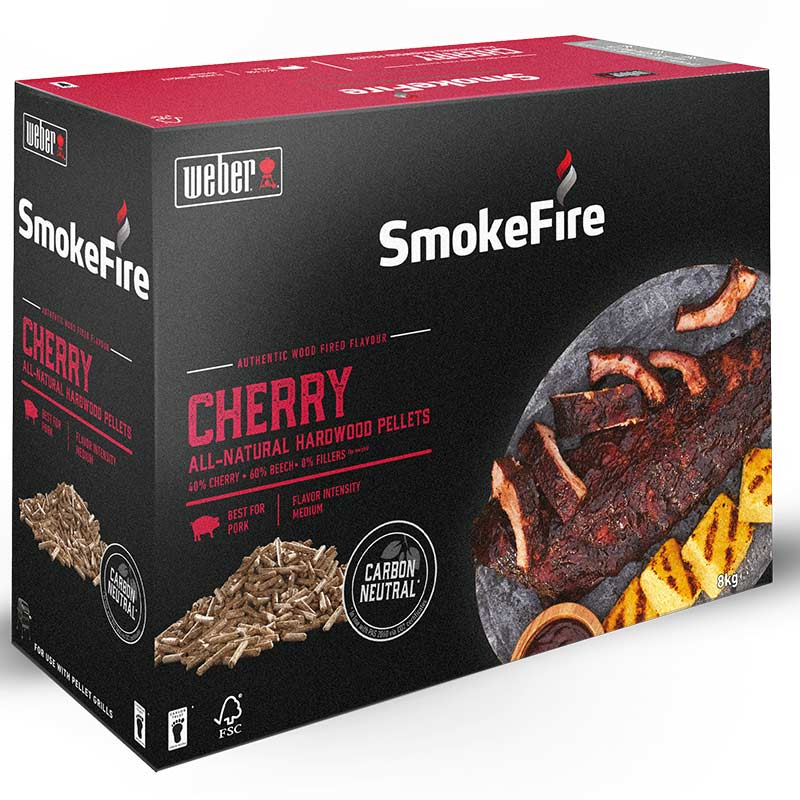 Weber SmokeFire Cherry All-Natural Hardwood Pellets, 8kg image 0