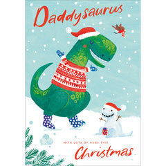 Woodmansterne Dino Daddy Christmas Card image 0