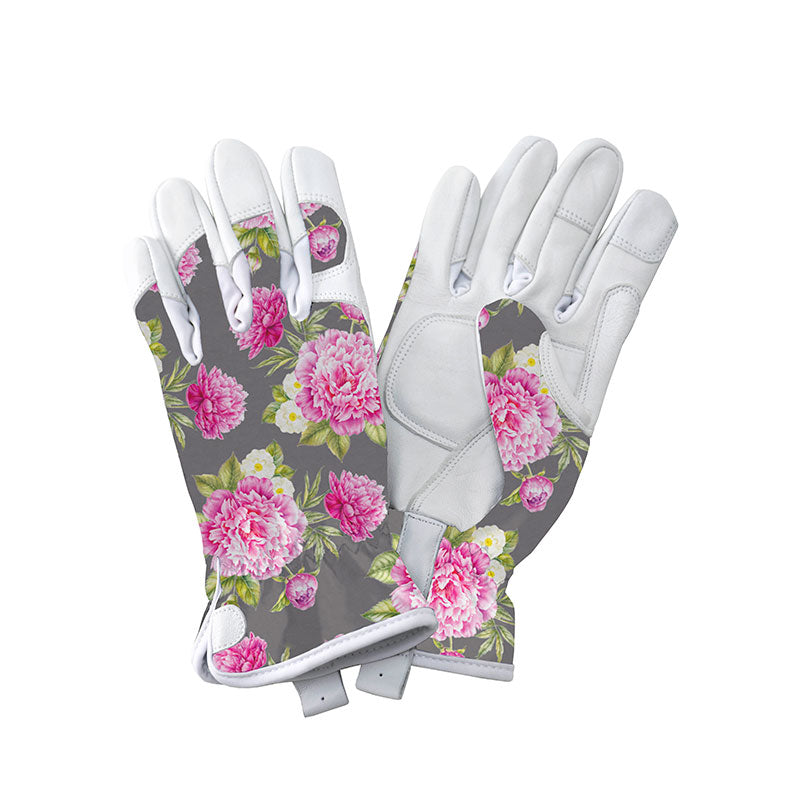 Kent & Stowe Premium Leather Gardening Gloves Peony image 0