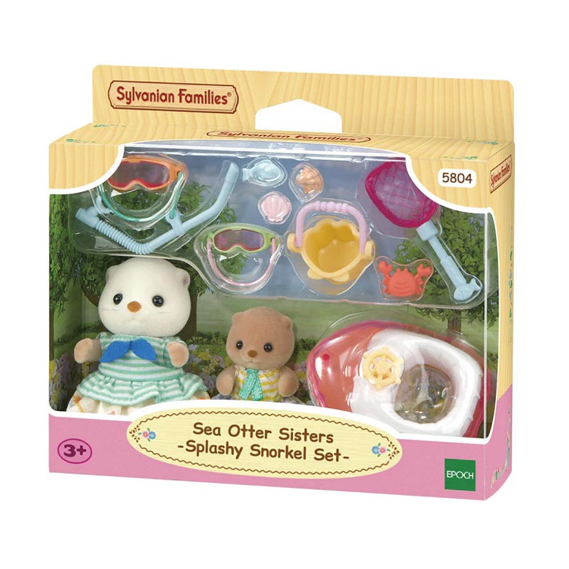 Sylvanian Families Sea Otter Sisters - Splashy Snorkel Set image 0