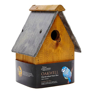 Tom Chambers Oakwell Handcrafted Nest Box (28mm Entrance) image 0