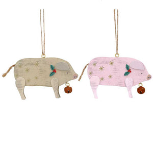 Gisela Graham Wood Pig (Assorted Designs) image 0