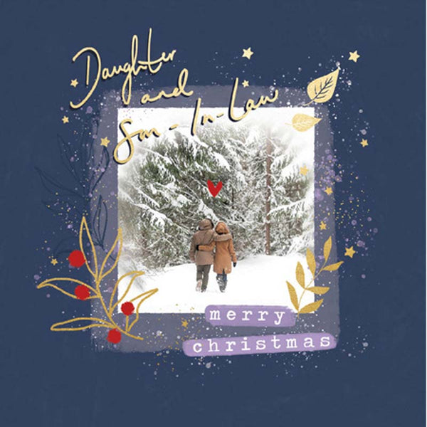 Woodmansterne Daughter & Son-in-law Window Christmas Card image 0