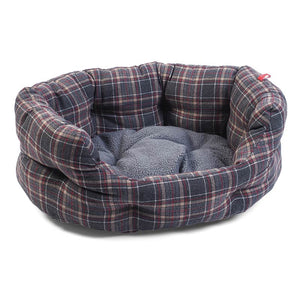 Zoon Plaid Oval Dog Bed image 1