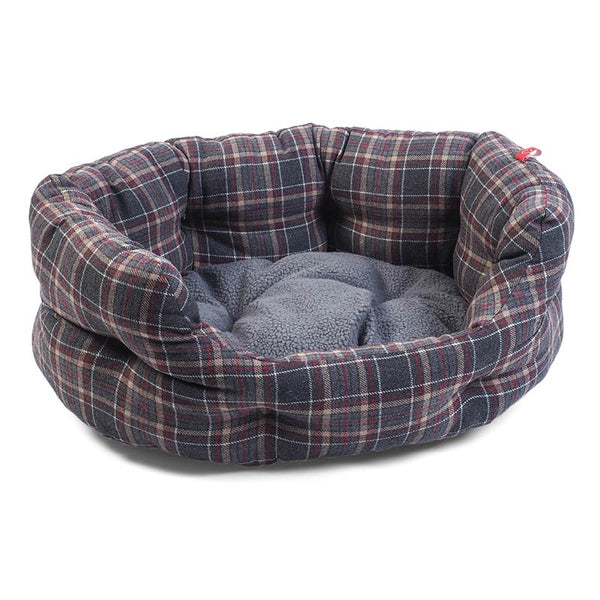 Zoon Plaid Oval Dog Bed image 1