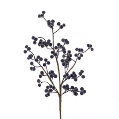 Floralsilk Frosted Blue Berry Spray (69cm) image 0