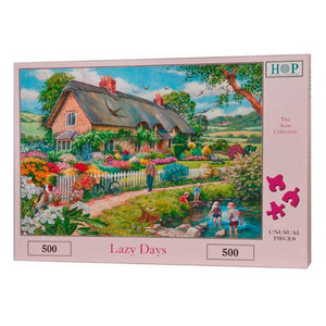 House Of Puzzles Lazy Days 500 Piece Jigsaw Puzzle image 1