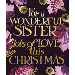 Woodmansterne Wonderful Sister Christmas Card image 0