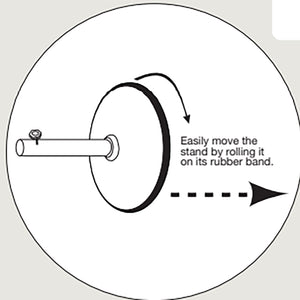 Sturdi 25kg Round Concrete Parasol Base in Black image 1