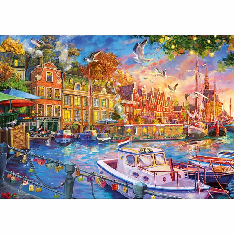 Gibsons Harbour Reflections 500 Piece Jigsaw Puzzle image 0