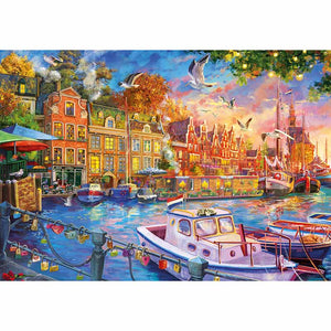 Gibsons Harbour Reflections 500 Piece Jigsaw Puzzle image 0