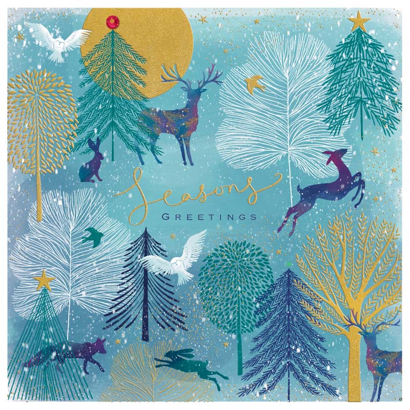 Rachel Ellen Woodland Scene Christmas Card image 0