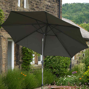 Platinum Riva 3m Round Crank & Tilt Parasol – Anthracite image 2