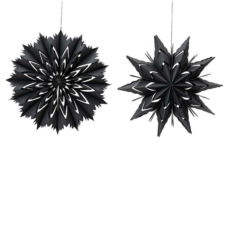 Decoris Black Paper Star (Assorted Designs) image 0