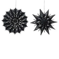 Decoris Black Paper Star (Assorted Designs) image 0