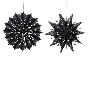 Decoris Black Paper Star (Assorted Designs) image 0