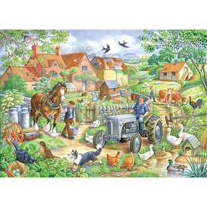 House of Puzzles Keeping Busy Big 250 Piece Jigsaw Puzzle image 0