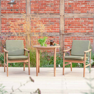 Kettler Meadow 2-Seat Wood & Rope Bistro Set image 0