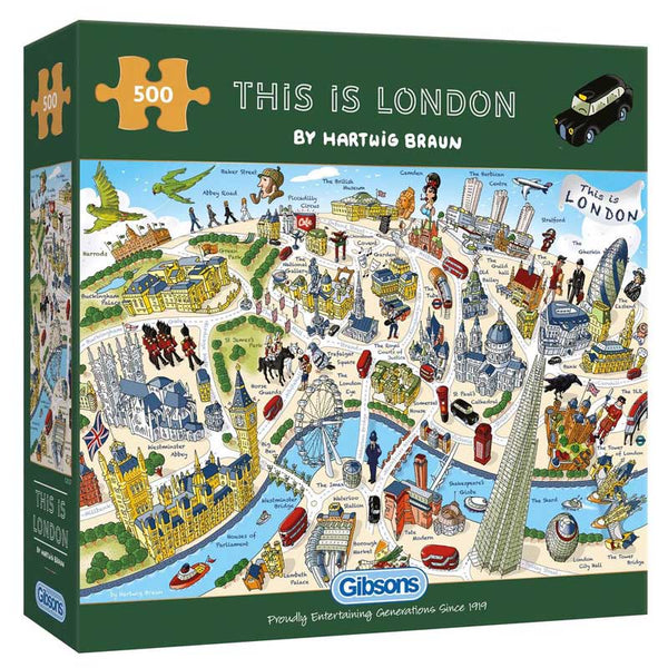 Gibsons This Is London 500 Piece Jigsaw Puzzle image 1