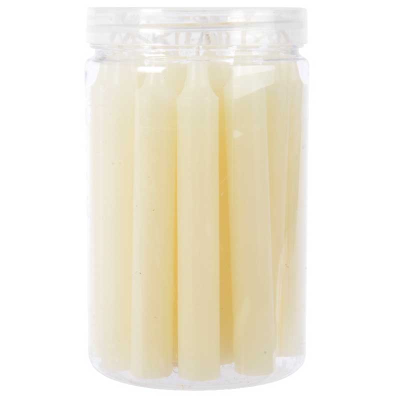 Decoris Mini Ivory Dinner Candles (Pack of 22) image 0