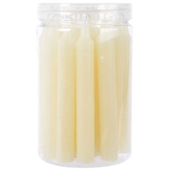 Decoris Mini Ivory Dinner Candles (Pack of 22) image 0