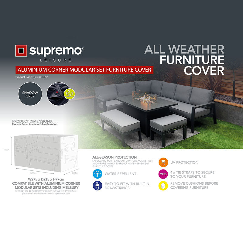Supremo Cover for Aluminium Corner Modular Set, 275cm x 215cm image 0