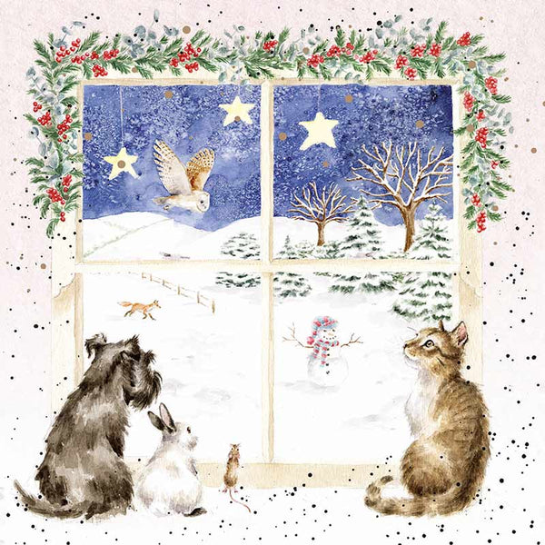 Wrendale Designs Boxed Cards - Joy To The World (Pack of 8) image 0