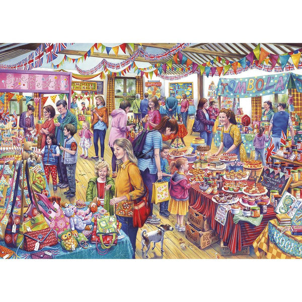 Gibsons Village Tombola 1000 Piece Jigsaw Puzzle image 0
