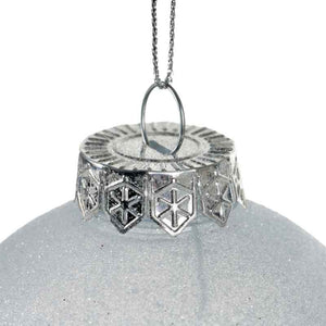 Decoris Shatterproof Bauble with Ice Colourflow in Night Blue (Assorted Designs) image 2