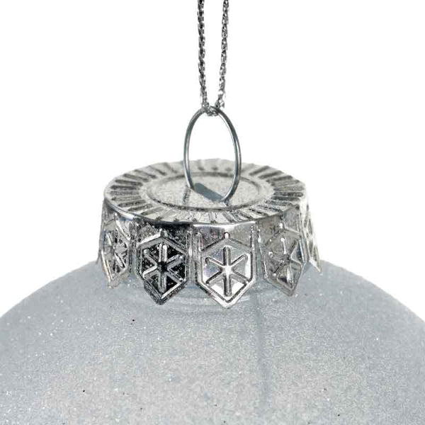 Decoris Shatterproof Bauble with Ice Colourflow in Night Blue (Assorted Designs) image 2