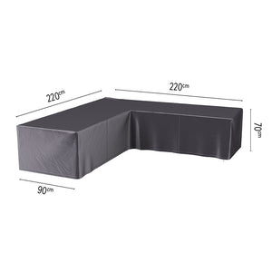 Platinum Aerocover for L-Shape Outdoor Sofa - 220 x 220 x 90 x 70cm image 0