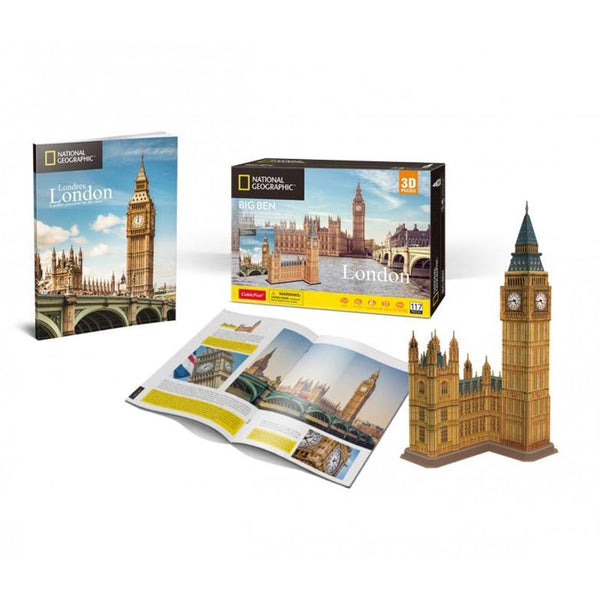 University Games National Geographic London Big Ben 3D Jigsaw Puzzle (94 pieces) image 1