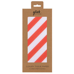 Glick Candy Cane Luxury Tissue Paper (Pack of 4) image 0