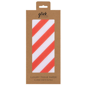 Glick Candy Cane Luxury Tissue Paper (Pack of 4) image 0