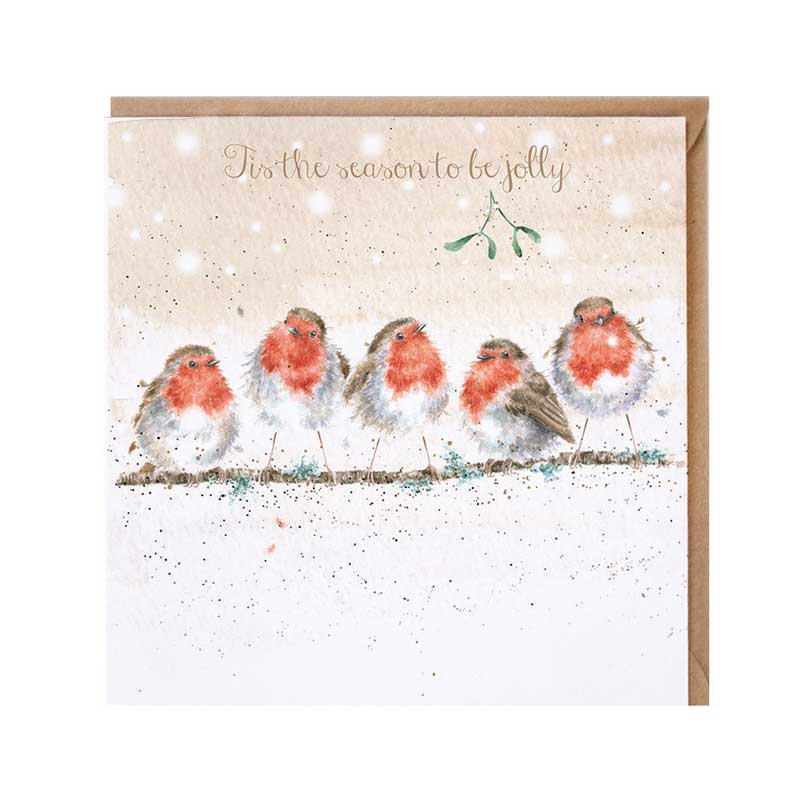 Wrendale Designs Tis The Season To Be Jolly Christmas Card image 0