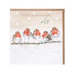 Wrendale Designs Tis The Season To Be Jolly Christmas Card image 0