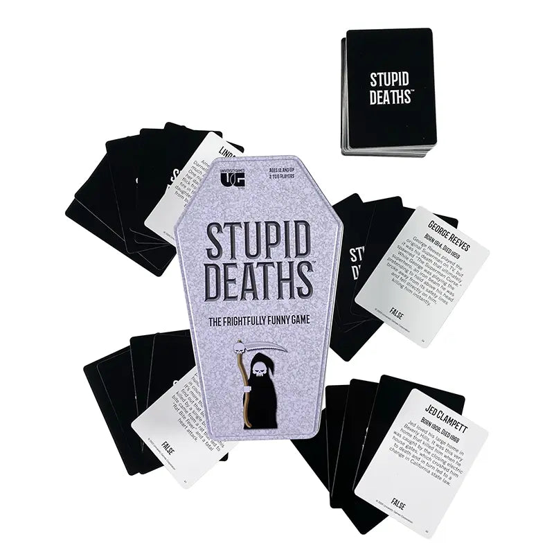 Stupid Deaths Coffin Tin Card Game image 0