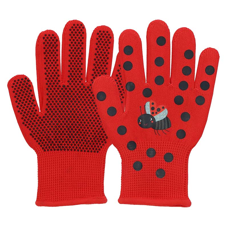 Fallen Fruits Ladybird Children's Gardening Gloves image 0