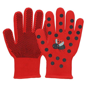 Fallen Fruits Ladybird Children's Gardening Gloves image 0