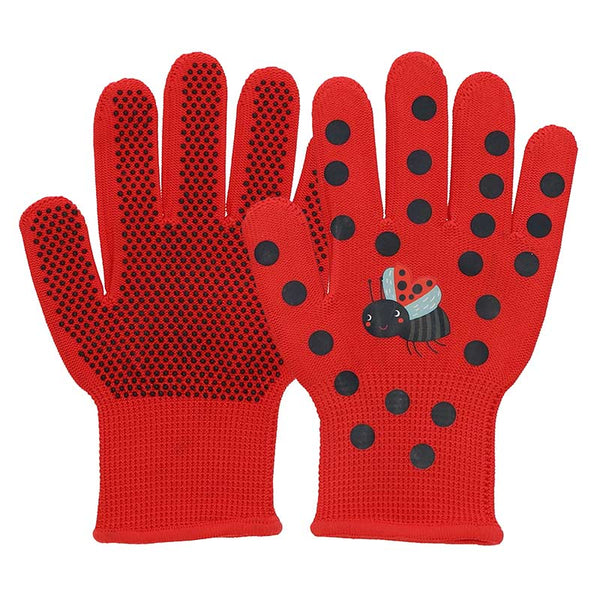 Fallen Fruits Ladybird Children's Gardening Gloves image 0